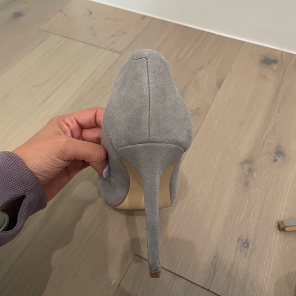 Grey suede heels size 6 Njne West - Picture 4 of 12